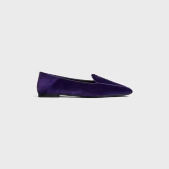 Aura Loafer with Triomphe in Velvet Aura Loafer with Triomphe in Velvet