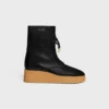 Austin Lace-Up Boot in Shiny Calfskin