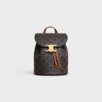 Backpack Celine Bonnie in Triomphe Canvas and Calfskin