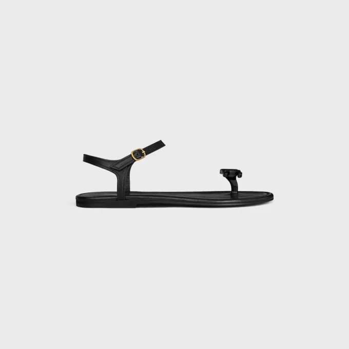 Bay – Triomphe Thong Sandal in Supple Calfskin