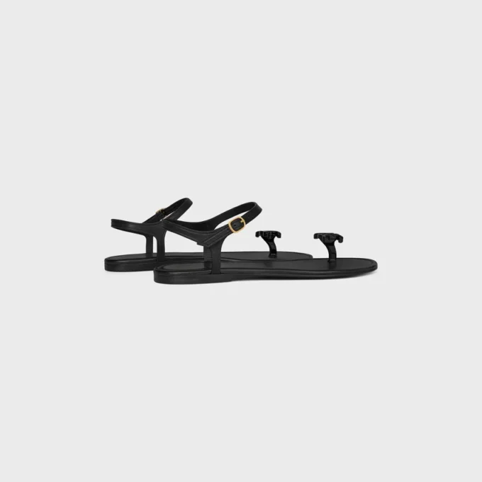 Bay – Triomphe Thong Sandal in Supple Calfskin
