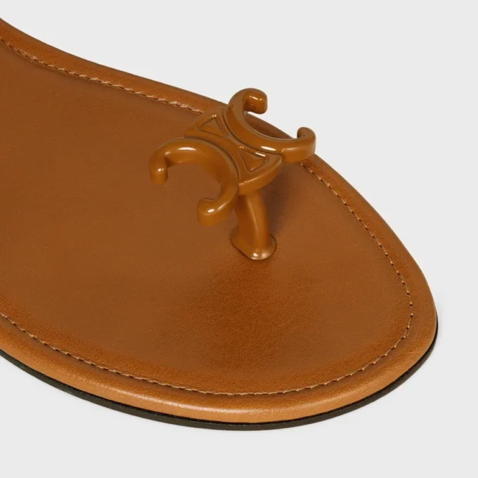 Bay – Triomphe Thong Sandal in Supple Calfskin