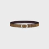 Bc-21 35Mm Belt in Suede Calfskin with Waxed Effect