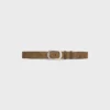 Bc-21 35Mm Belt in Suede Calfskin with Waxed Effect