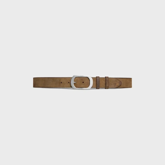 Bc-21 35Mm Belt in Suede Calfskin with Waxed Effect
