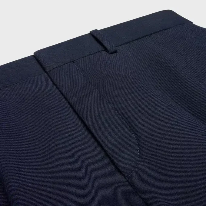 Bermudas in Cotton and Wool Gabardine
