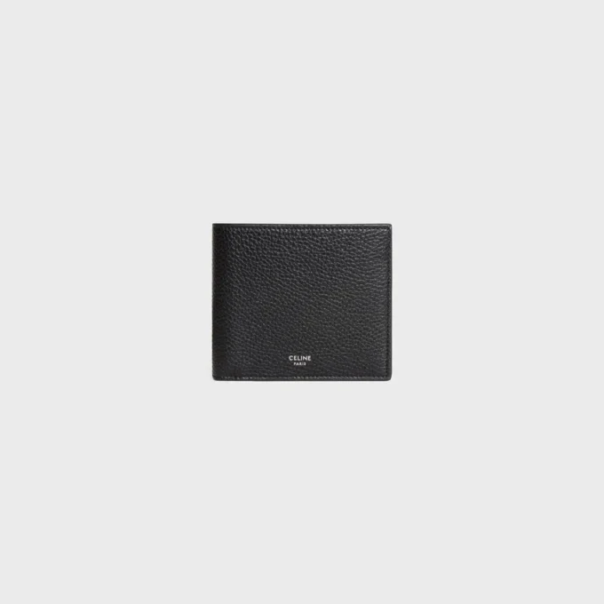 Bi-Fold Card Holder in Grained Calfskin
