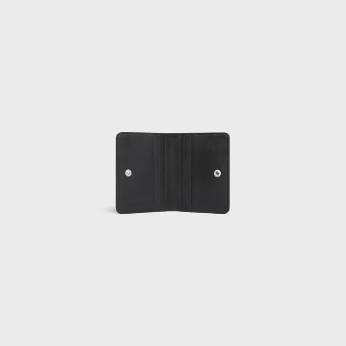 Bi-Fold Card Holder in Grained Calfskin