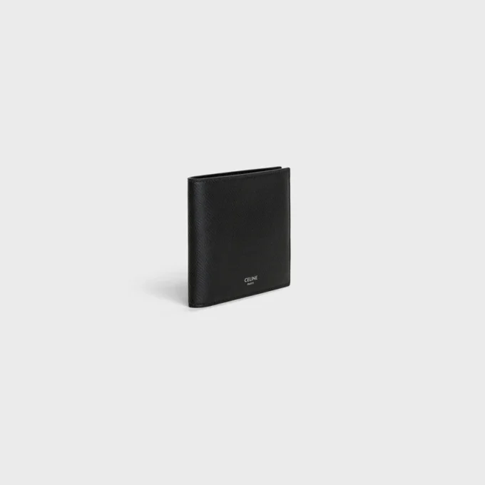 Bi-Fold Card Holder in Grained Calfskin