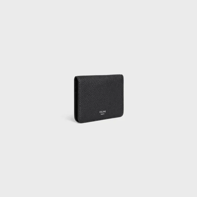 Bi-Fold Card Holder in Grained Calfskin