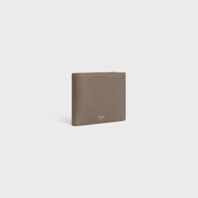 Bi-Fold Card Holder in Grained Calfskin