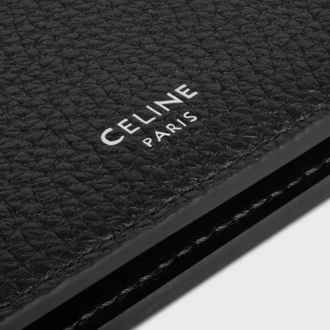 Bi-Fold Card Holder in Grained Calfskin
