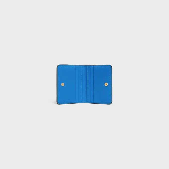 Bi-Fold Card Holder Triomphe Stamp in Supple Grained Calfskin Bi-Fold Card Holder Triomphe Stamp in Supple Grained Calfskin