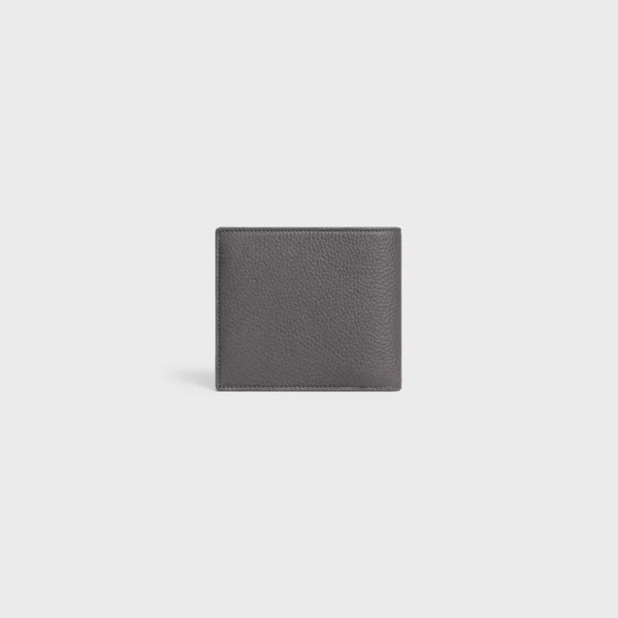 Bi-Fold Wallet in Grained Calfskin