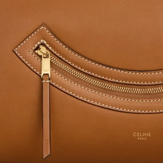 Big Smile Luggage in Natural Supple Calfskin