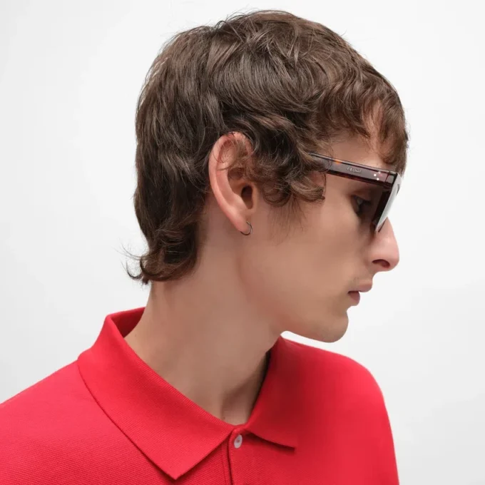 Black Frame 41 Sunglasses in Acetate
