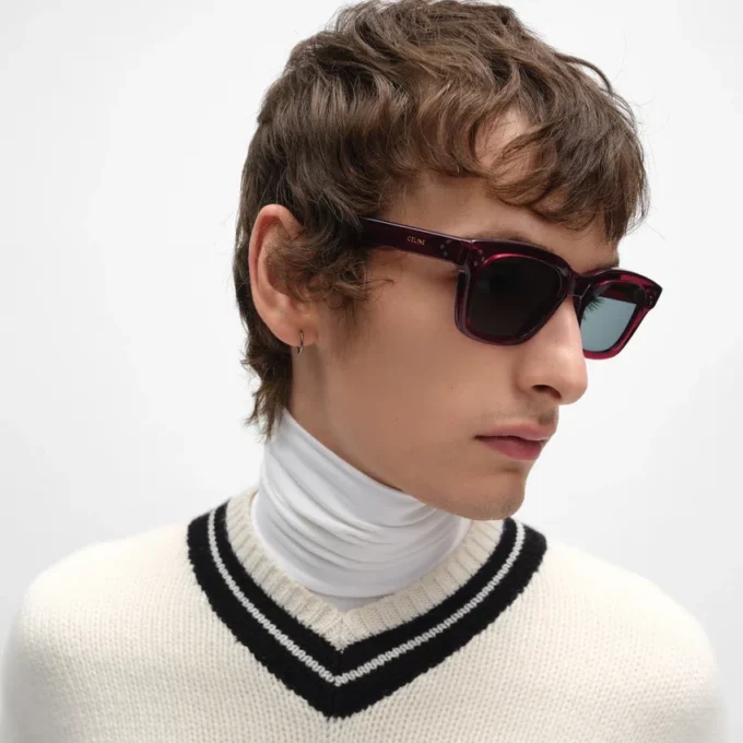 Black Frame 41 Sunglasses in Acetate
