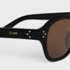 Black Frame 60 Sunglasses in Acetate Black Frame 60 Sunglasses in Acetate