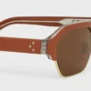 Black Frame 63 Sunglasses in Acetate and Metal