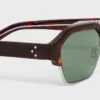 Black Frame 63 Sunglasses in Acetate and Metal
