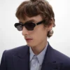 Black Frame 63 Sunglasses in Acetate and Metal