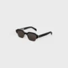Black Frame 63 Sunglasses in Acetate and Metal
