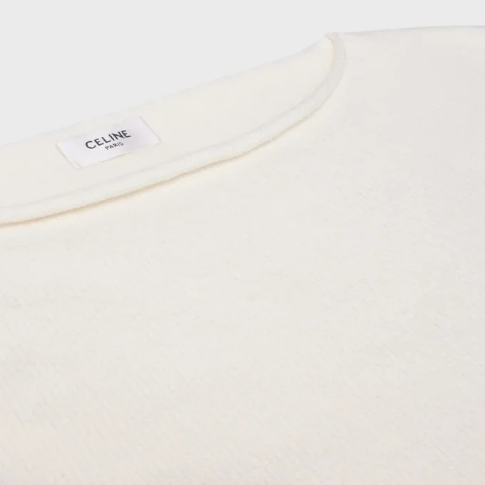 Boatneck Sweater in Wool and Cashmere
