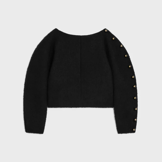 Boatneck Top in Cashmere and Wool Natta