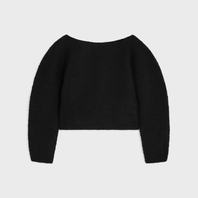 Boatneck Top in Cashmere and Wool Natta