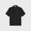 Bowling Shirt in Micro Triomphe Print Viscose