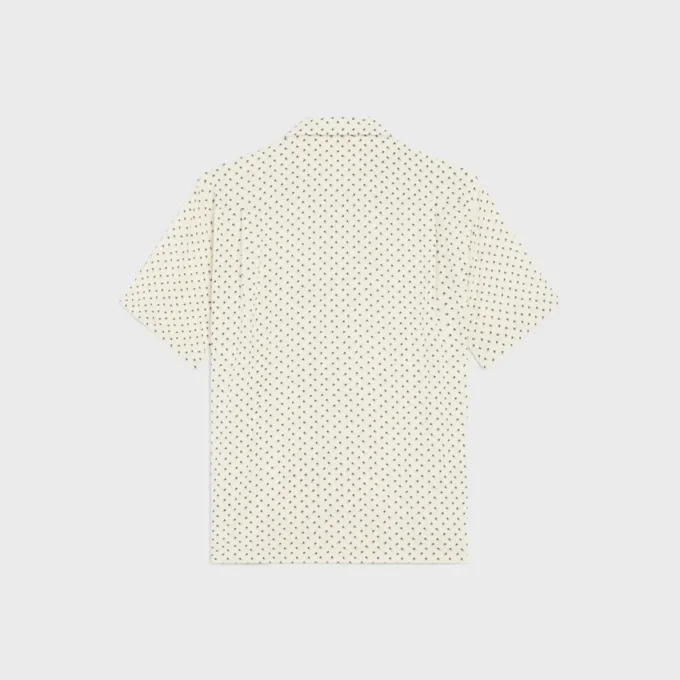 Bowling Shirt in Micro Triomphe Print Viscose