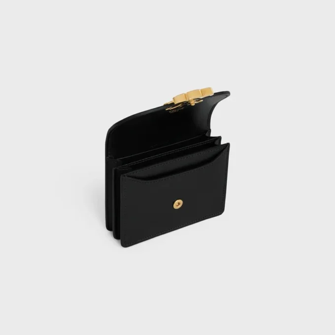 Business Card Holder Triomphe in Shiny Calfskin Business Card Holder Triomphe in Shiny Calfskin
