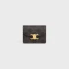Business Card Holder Triomphe in Triomphe Canvas and Lambskin Business Card Holder Triomphe in Triomphe Canvas and Lambskin