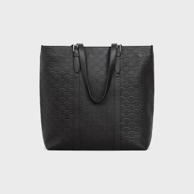 Cabas with Buckle in Calfskin with Triomphe Embossed Cabas with Buckle in Calfskin with Triomphe Embossed