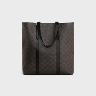 Cabas with Buckle in Triomphe Canvas and Calfskin