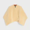 Cape in Lambskin Shearling