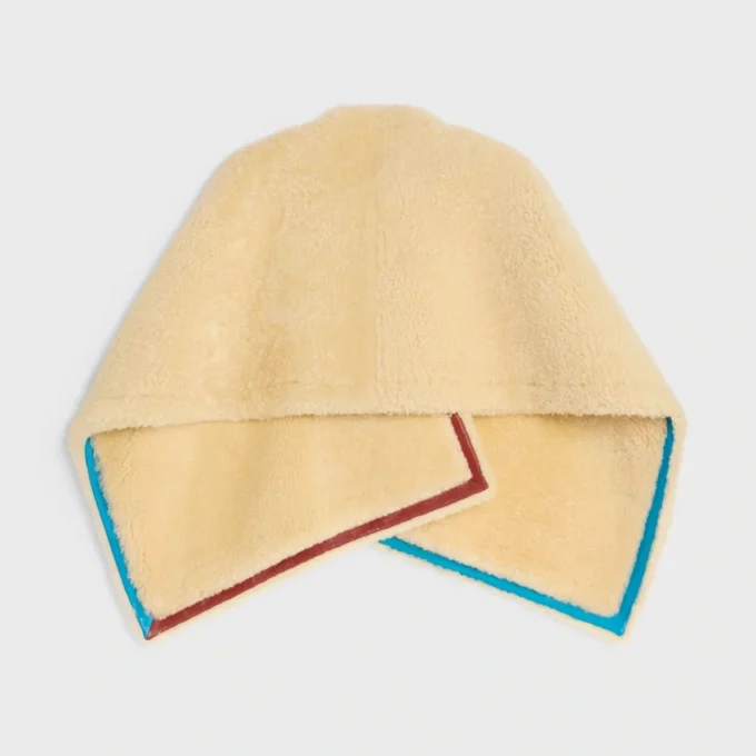 Cape in Lambskin Shearling