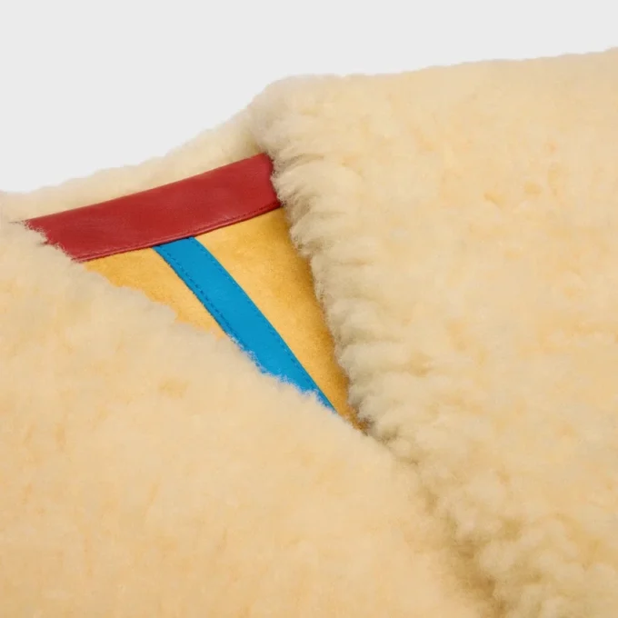 Cape in Lambskin Shearling