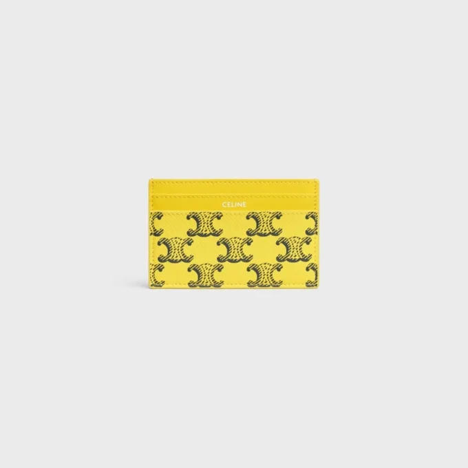 Card Holder in Triomphe Canvas and Calfskin
