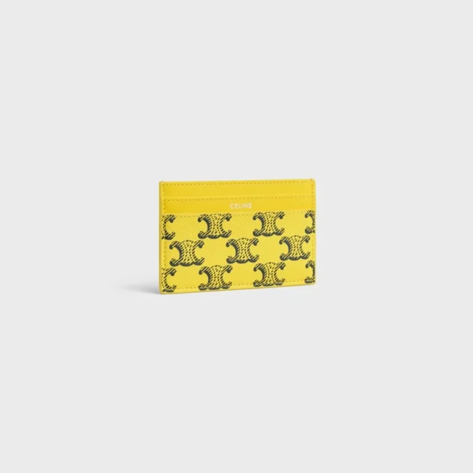 Card Holder in Triomphe Canvas and Calfskin