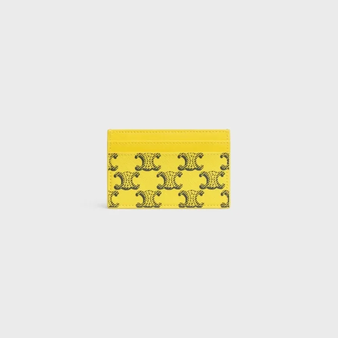 Card Holder in Triomphe Canvas and Calfskin