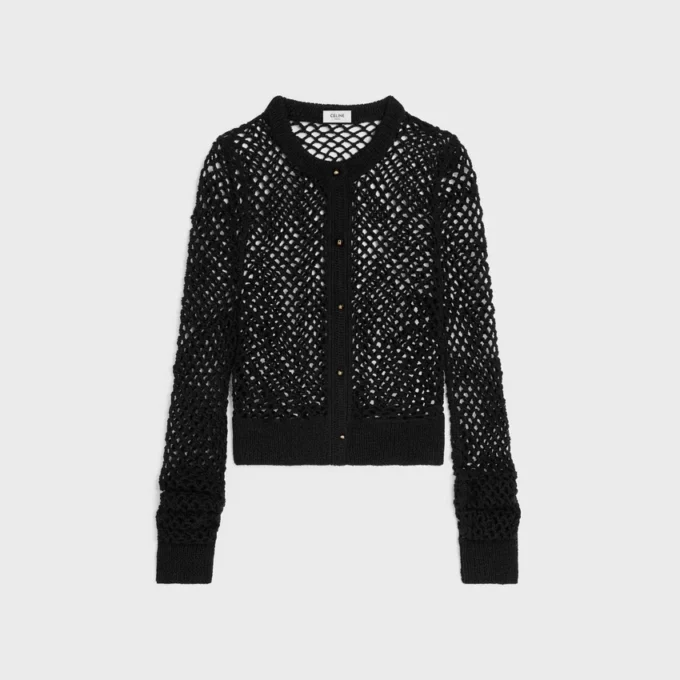 Cardigan in Cotton Crochet