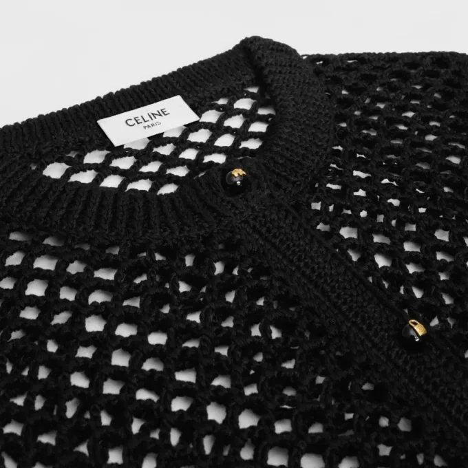 Cardigan in Cotton Crochet