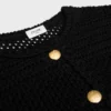 Cardigan Jacket in Cotton Crochet