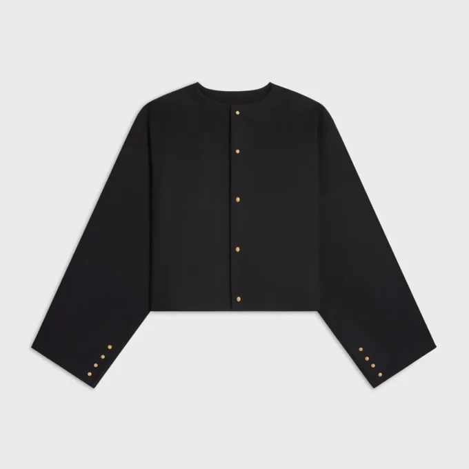 Cardigan Jacket in Wool Cloth Cardigan Jacket in Wool Cloth