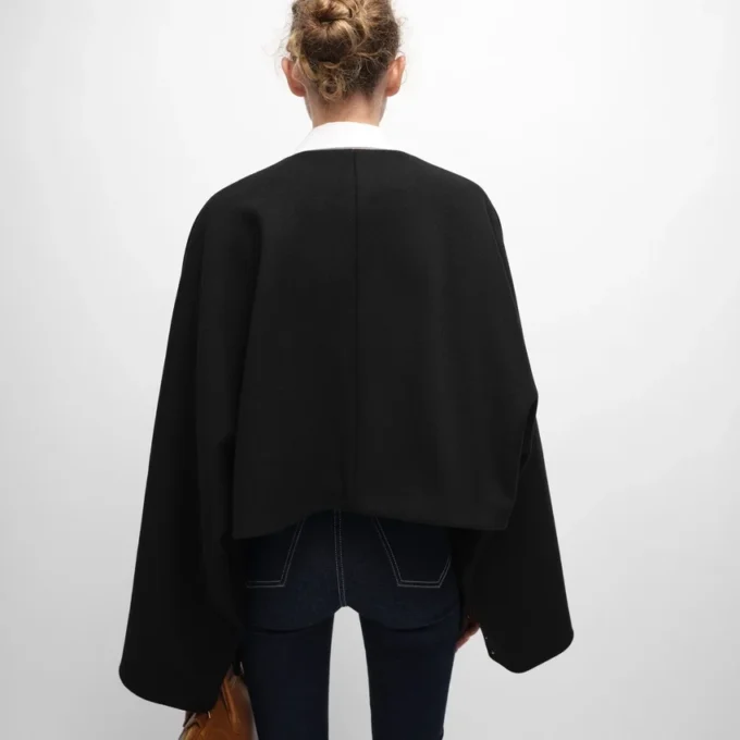 Cardigan Jacket in Wool Cloth Cardigan Jacket in Wool Cloth