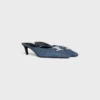 Celine Alma Triomphe Mule in Denim Celine Alma Triomphe Mule in Denim