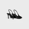 Celine Alma Triomphe Slingback in Glossy Calfskin