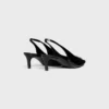 Celine Alma Triomphe Slingback in Glossy Calfskin