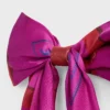 Celine Big Ribbon Hair Clip in Silk and Steel